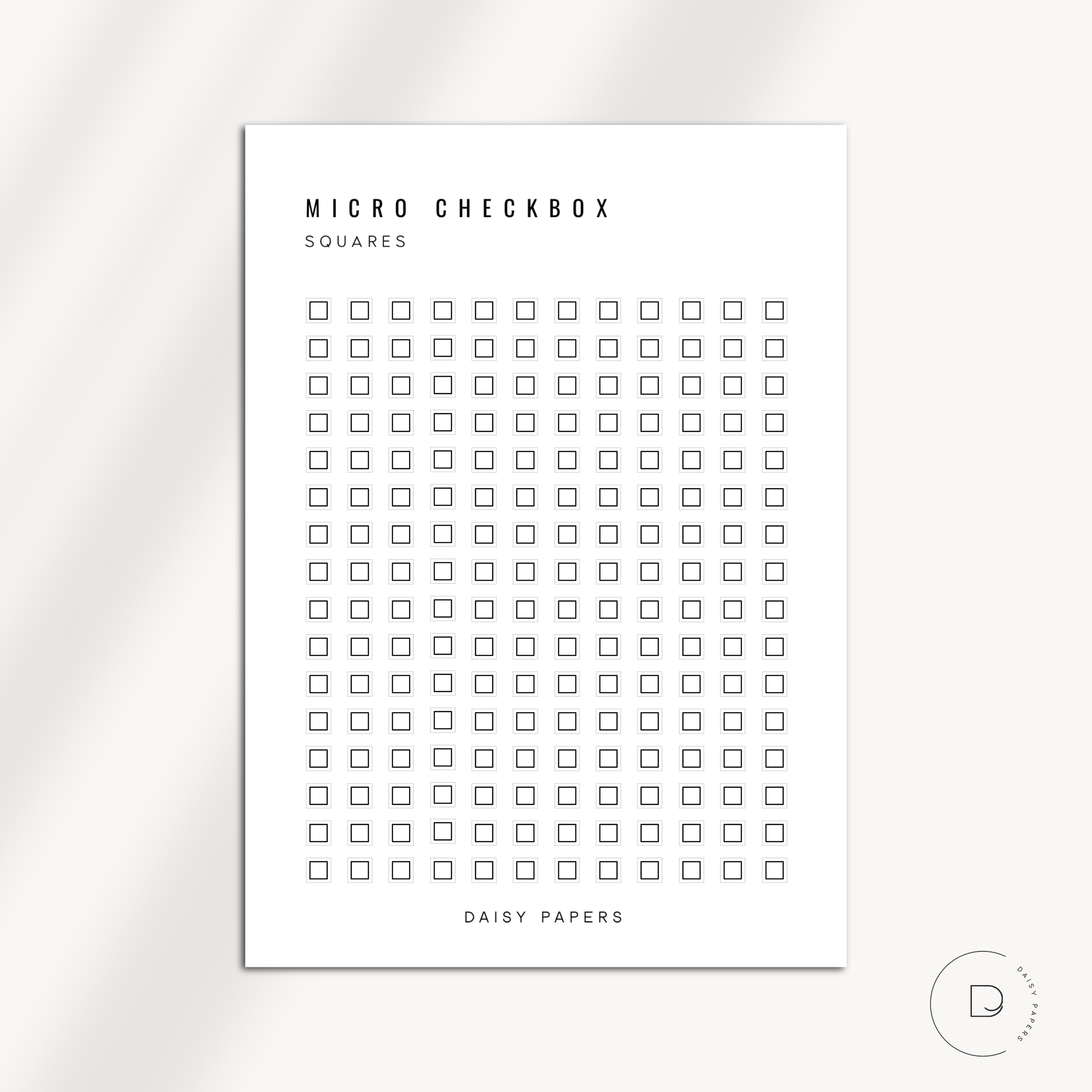 MICRO CHECKBOX - SQUARES