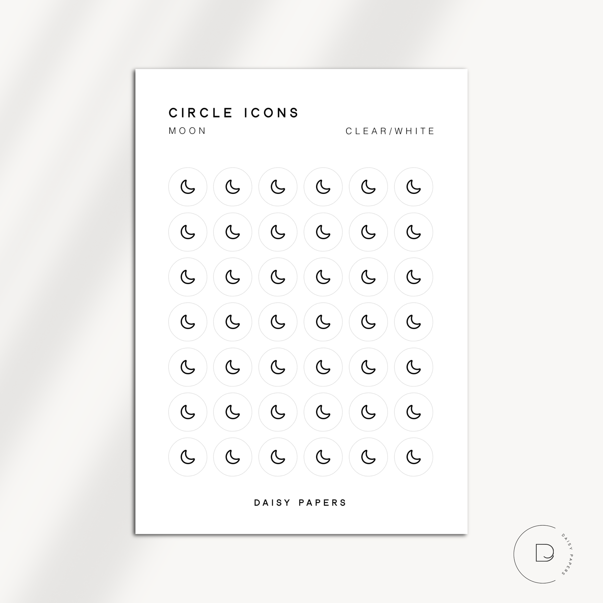 CIRCLE ICONS - MOON