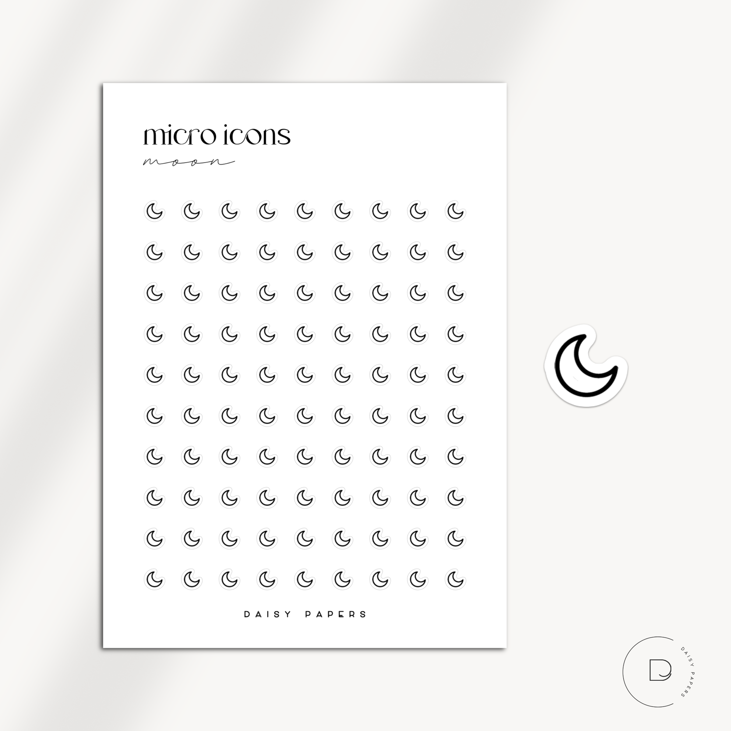 MICRO ICONS - MOON