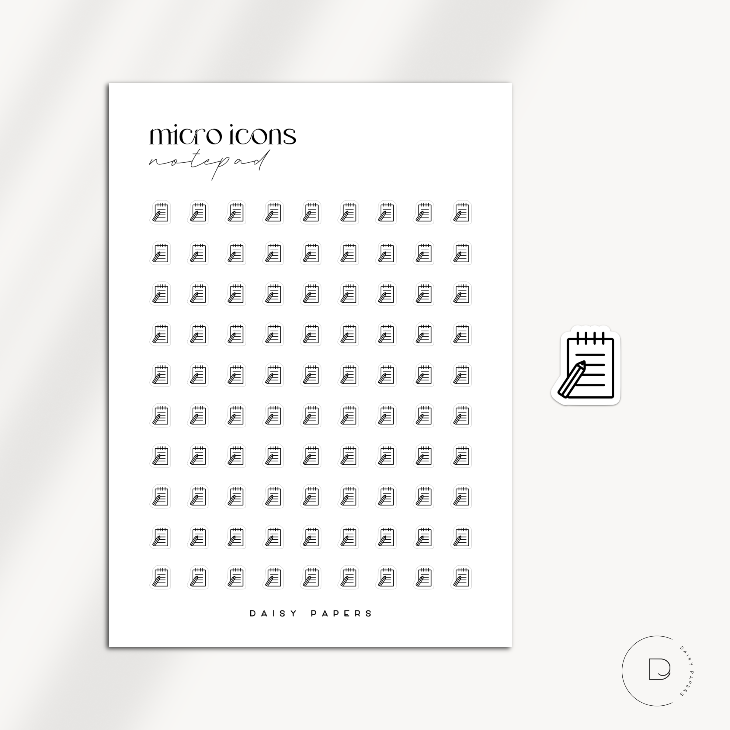 MICRO ICONS - NOTEPAD