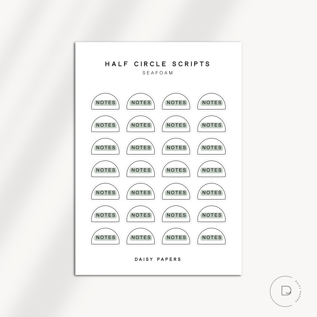 HALF CIRCLE SCRIPTS - NOTES