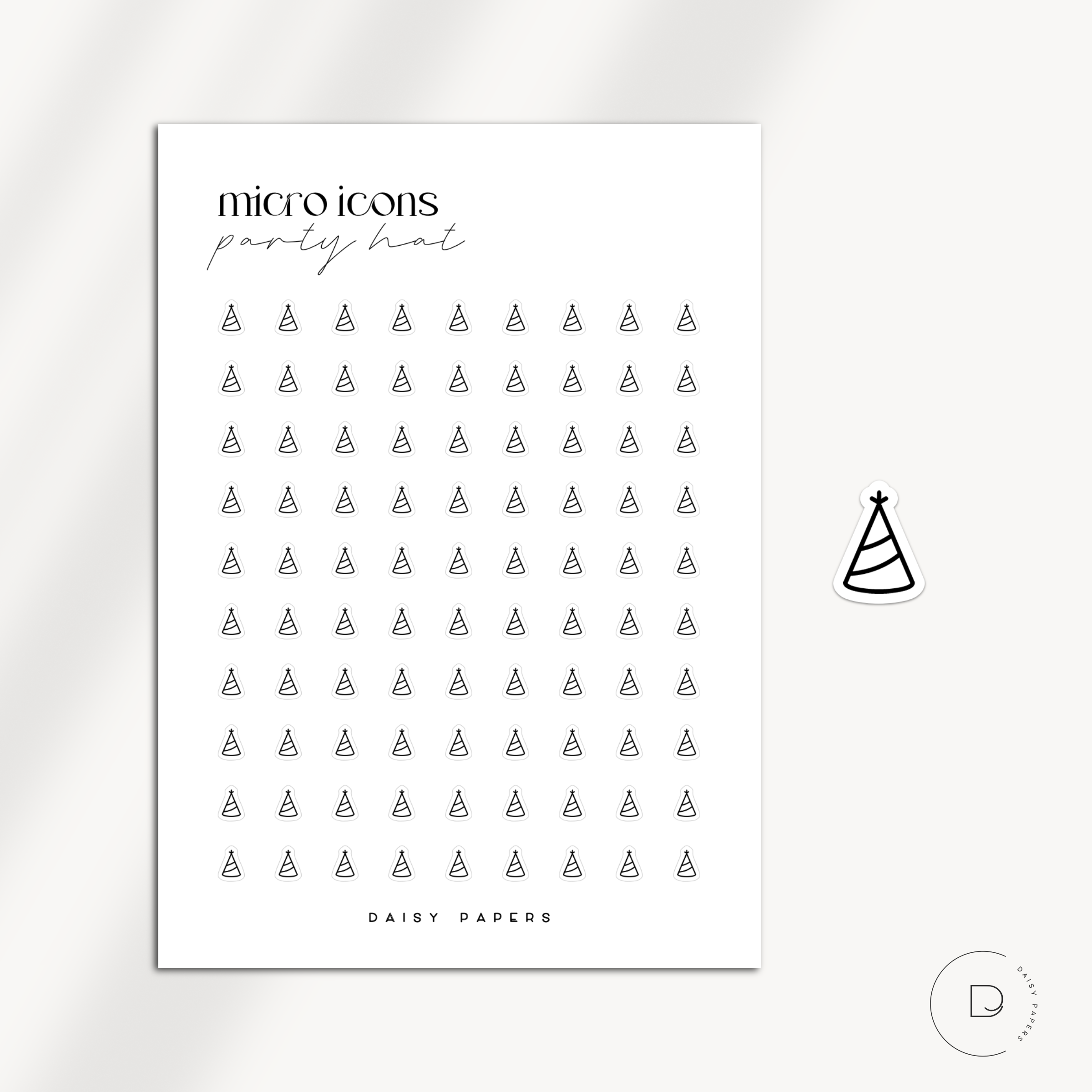 MICRO ICONS - PARTY HAT