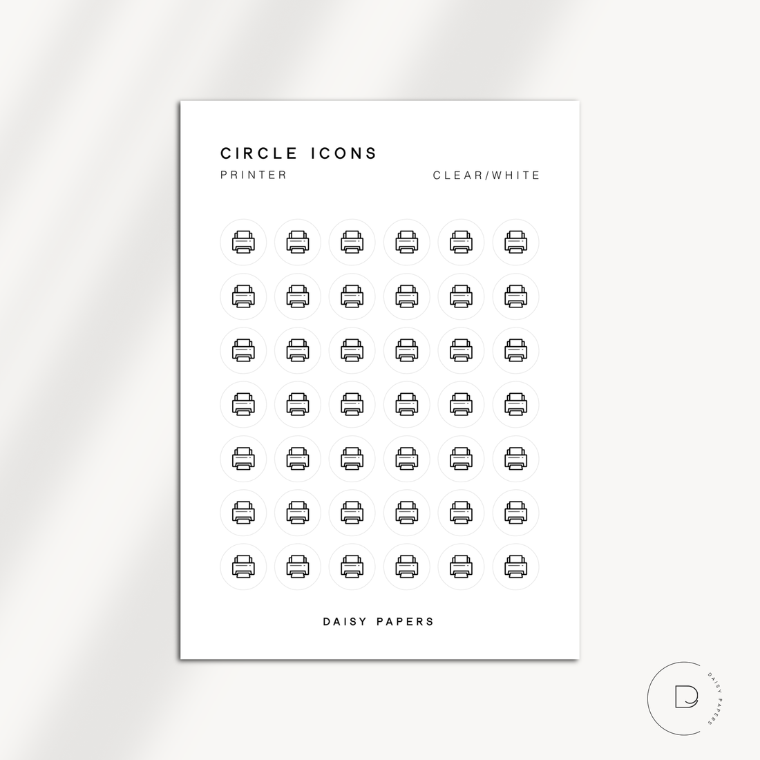 CIRCLE ICONS - PRINTER