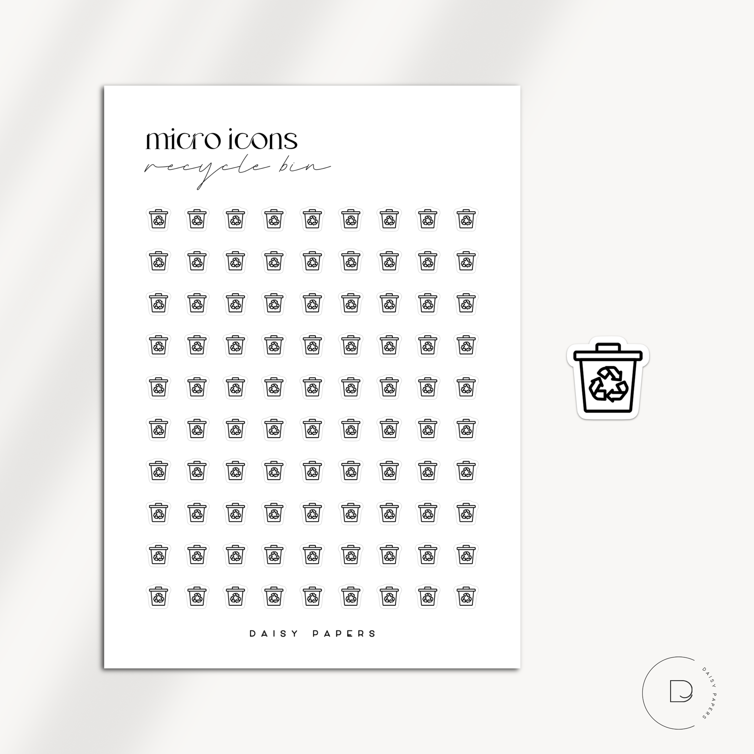 MICRO ICONS - RECYCLE BIN