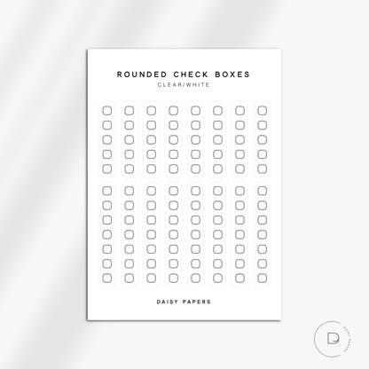 ROUNDED CHECK BOXES