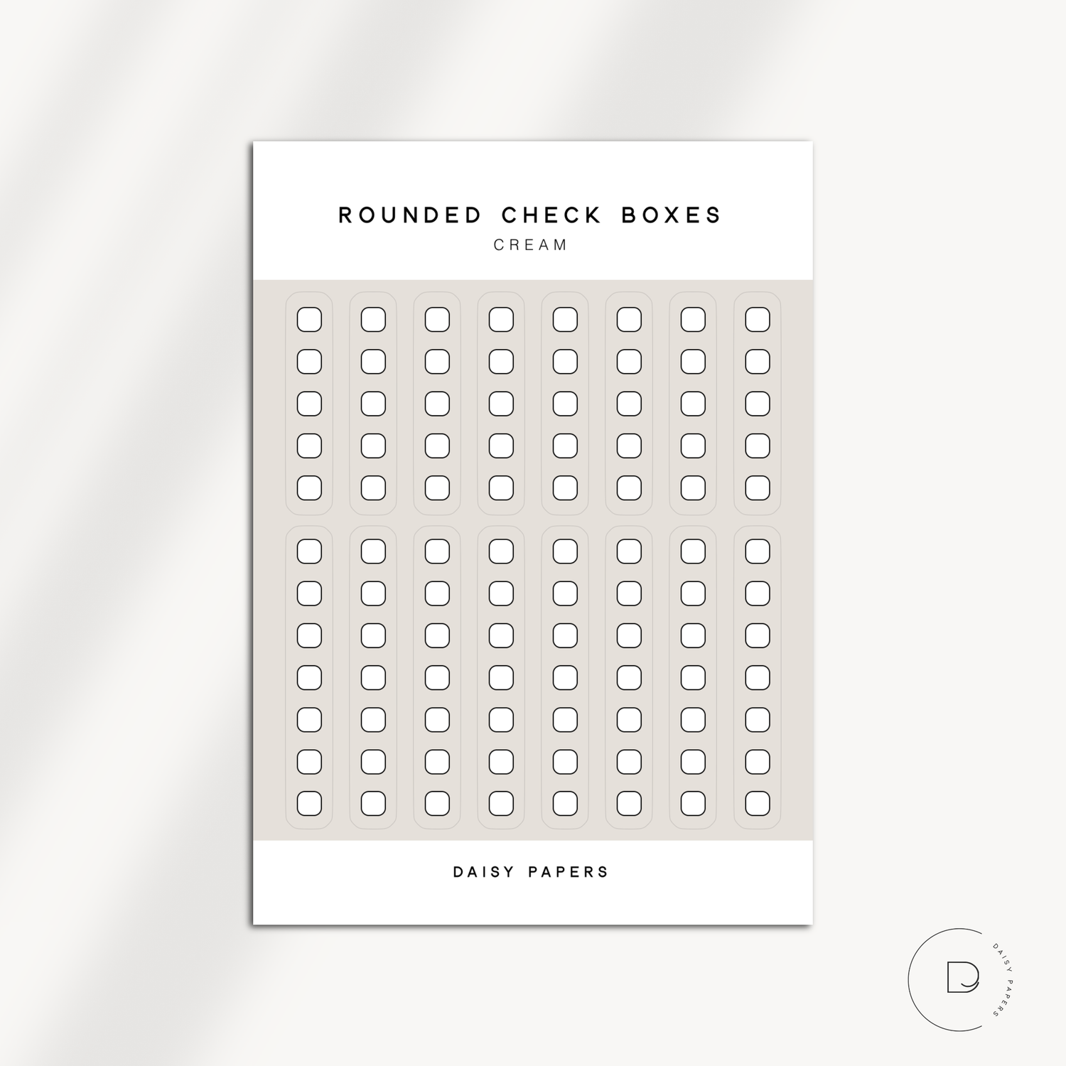 ROUNDED CHECK BOXES