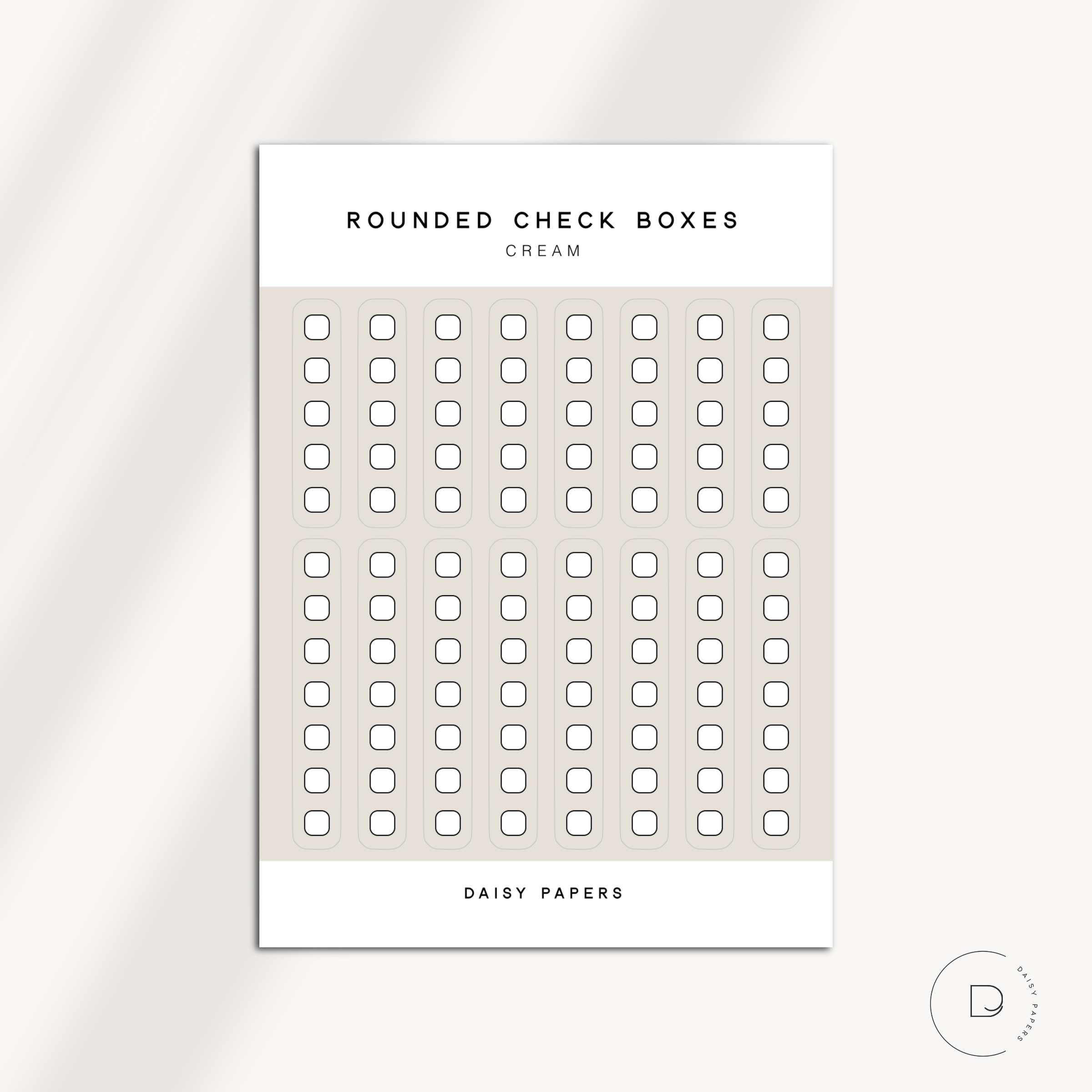 ROUNDED CHECK BOXES