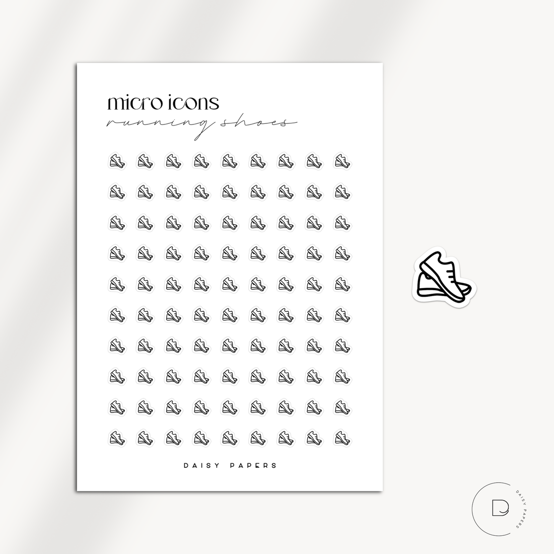 MICRO ICONS - RUNNING SHOES