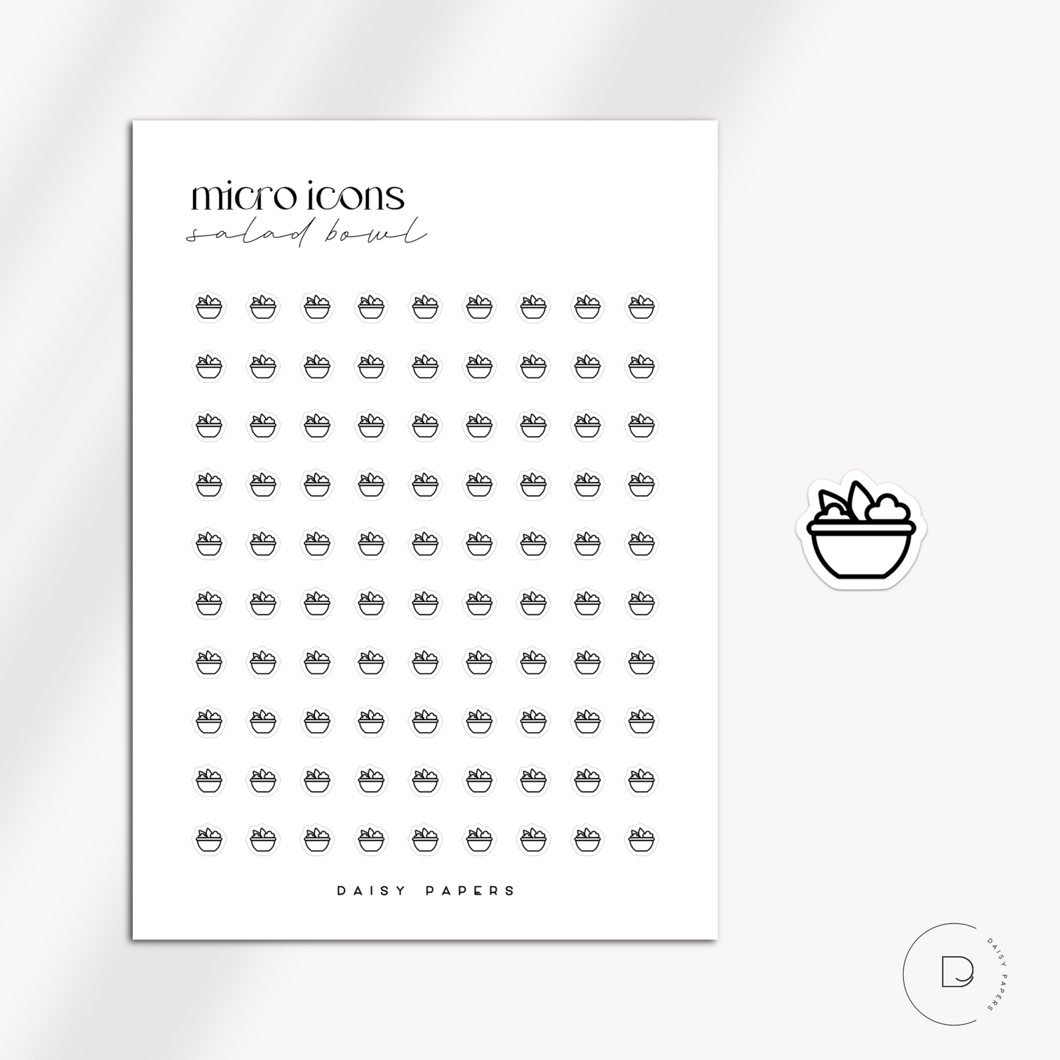 MICRO ICONS - SALAD BOWL