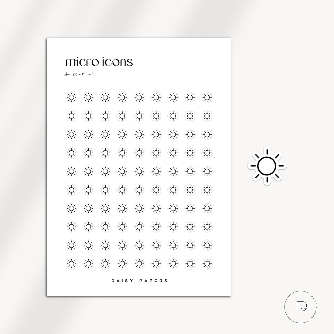 MICRO ICONS - SUN