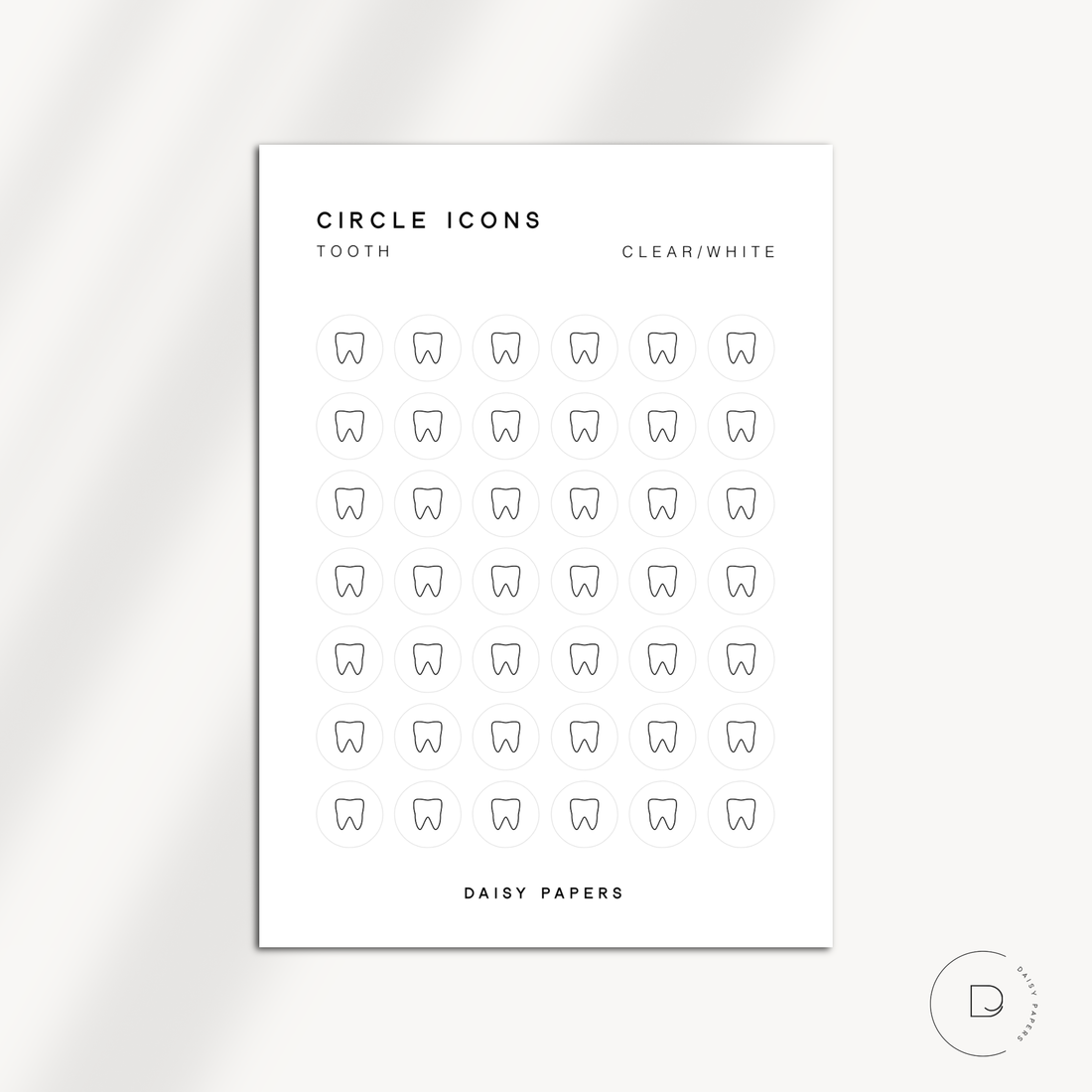 CIRCLE ICONS - TOOTH
