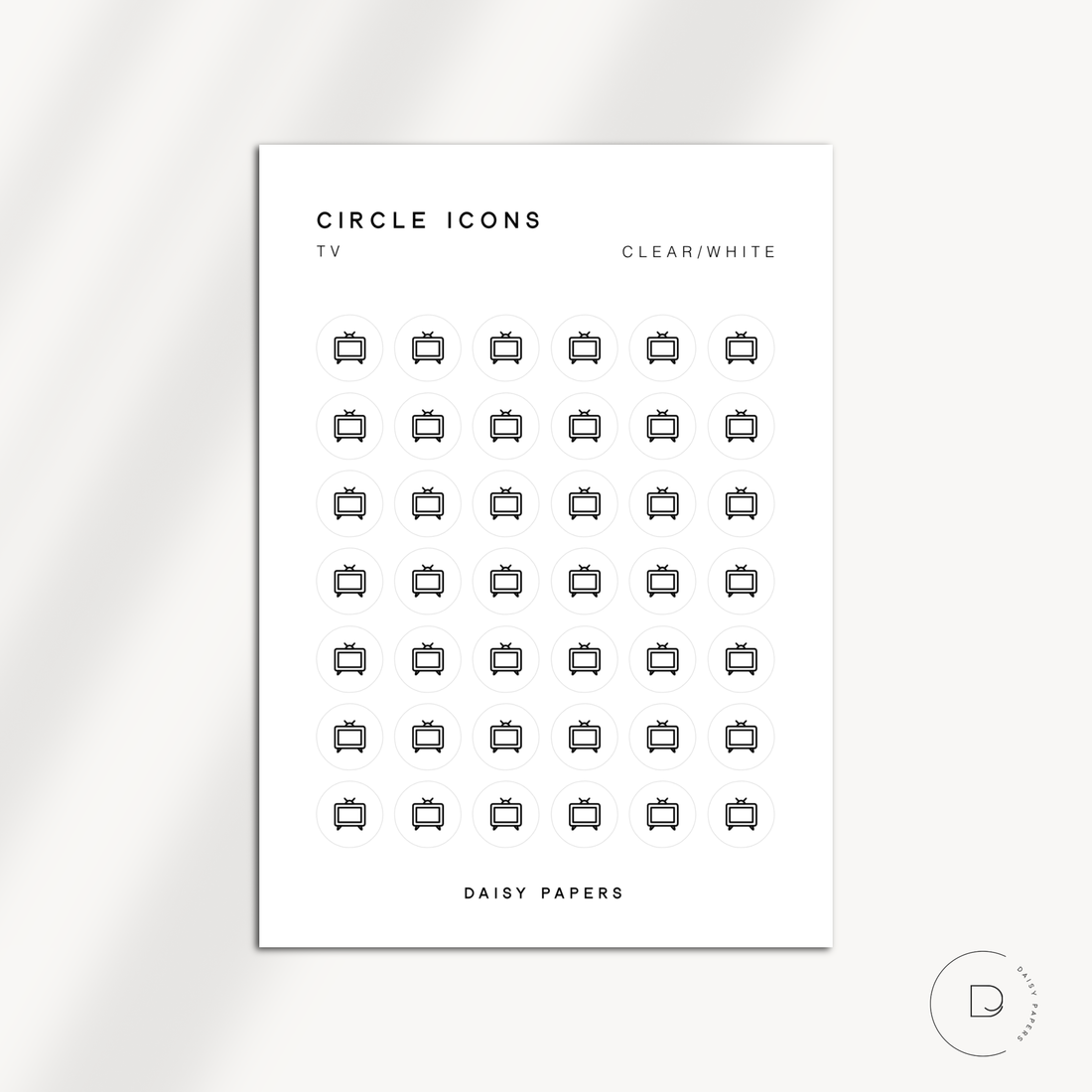 CIRCLE ICONS - TV