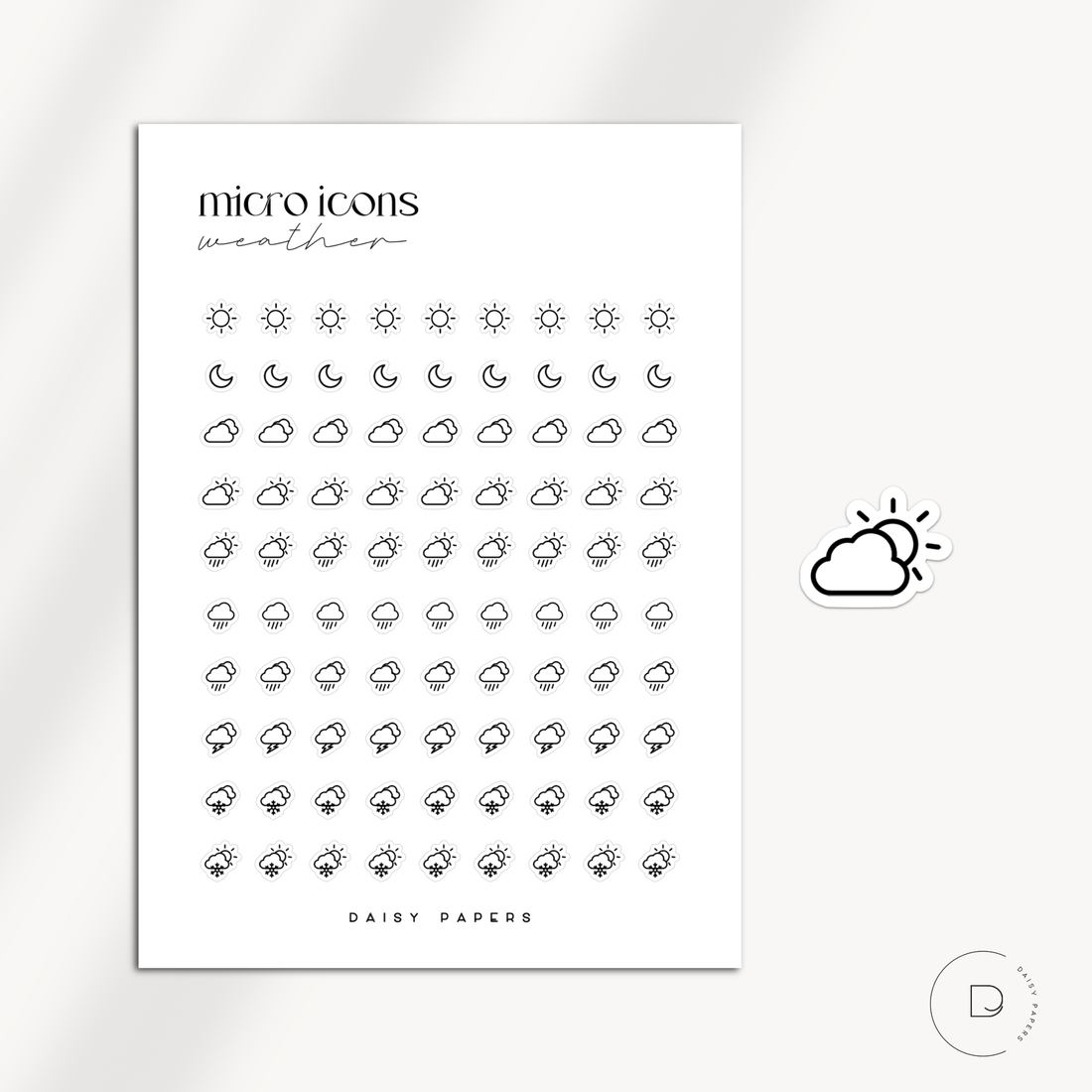 MICRO ICONS - WEATHER