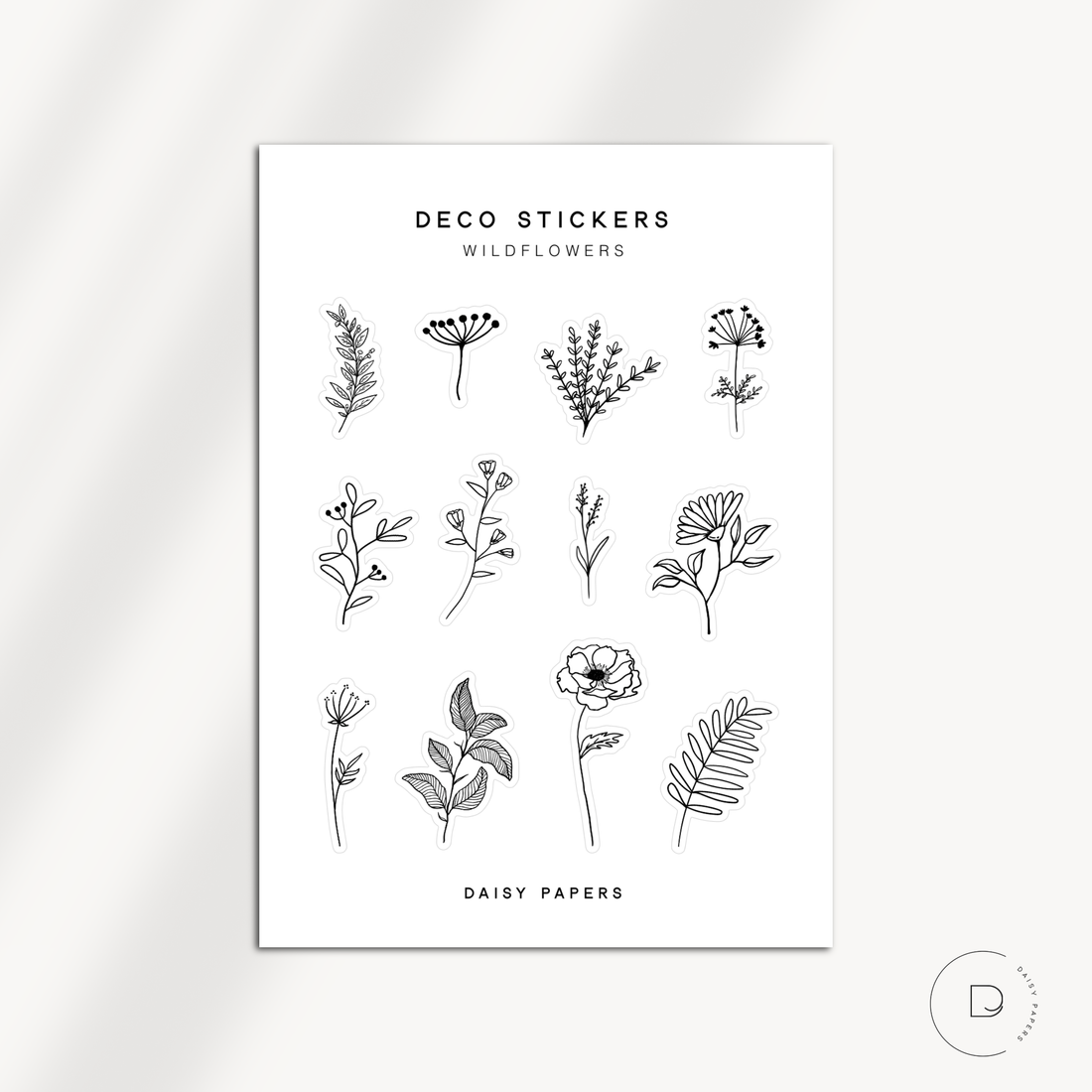 DECO STICKERS - WILDFLOWERS