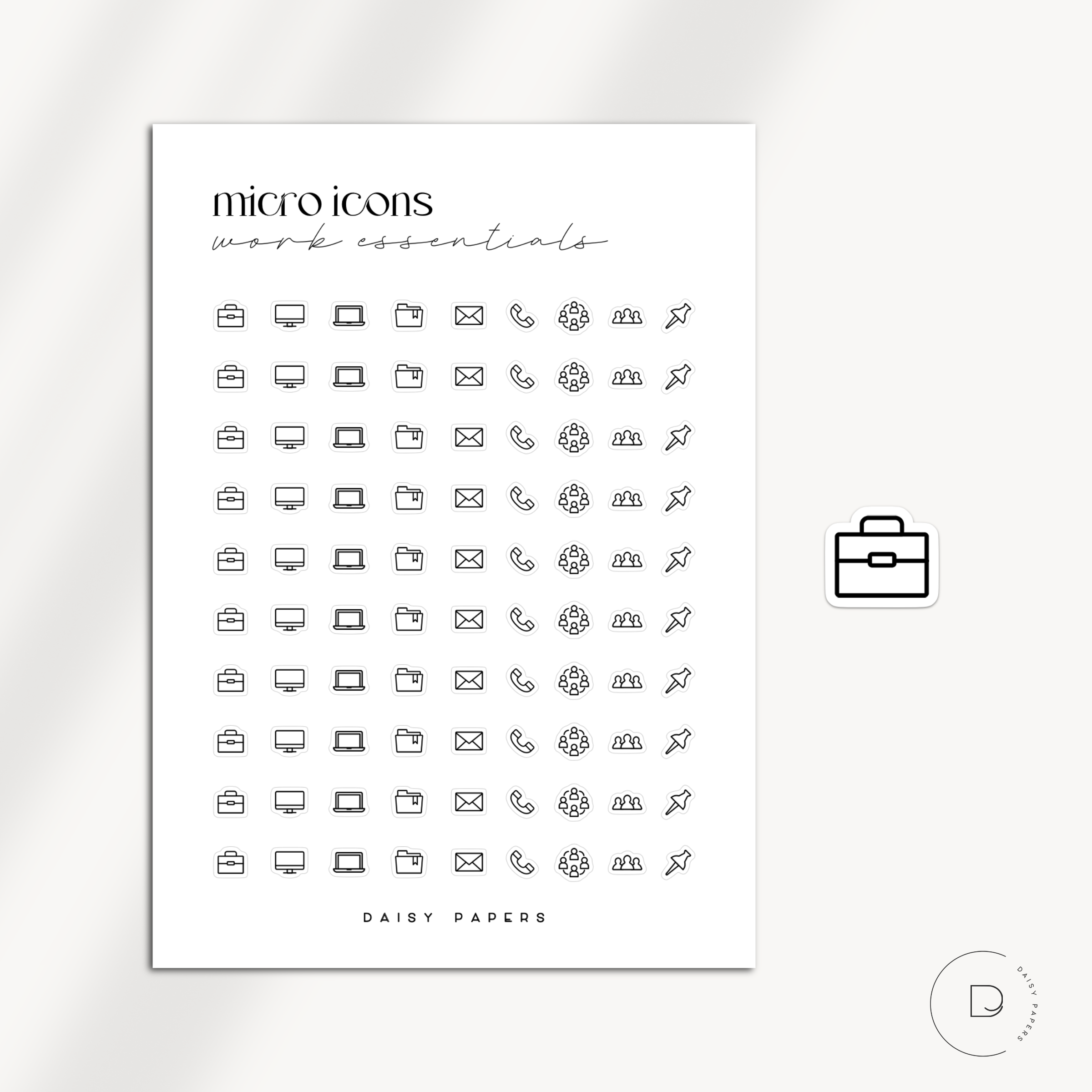 MICRO ICONS - WORK ESSENTIALS